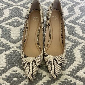 Marc fisher LTD snake print 2 in heel